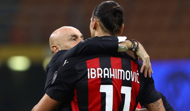 Stefano Pioli Zlatan Ibrahimovic