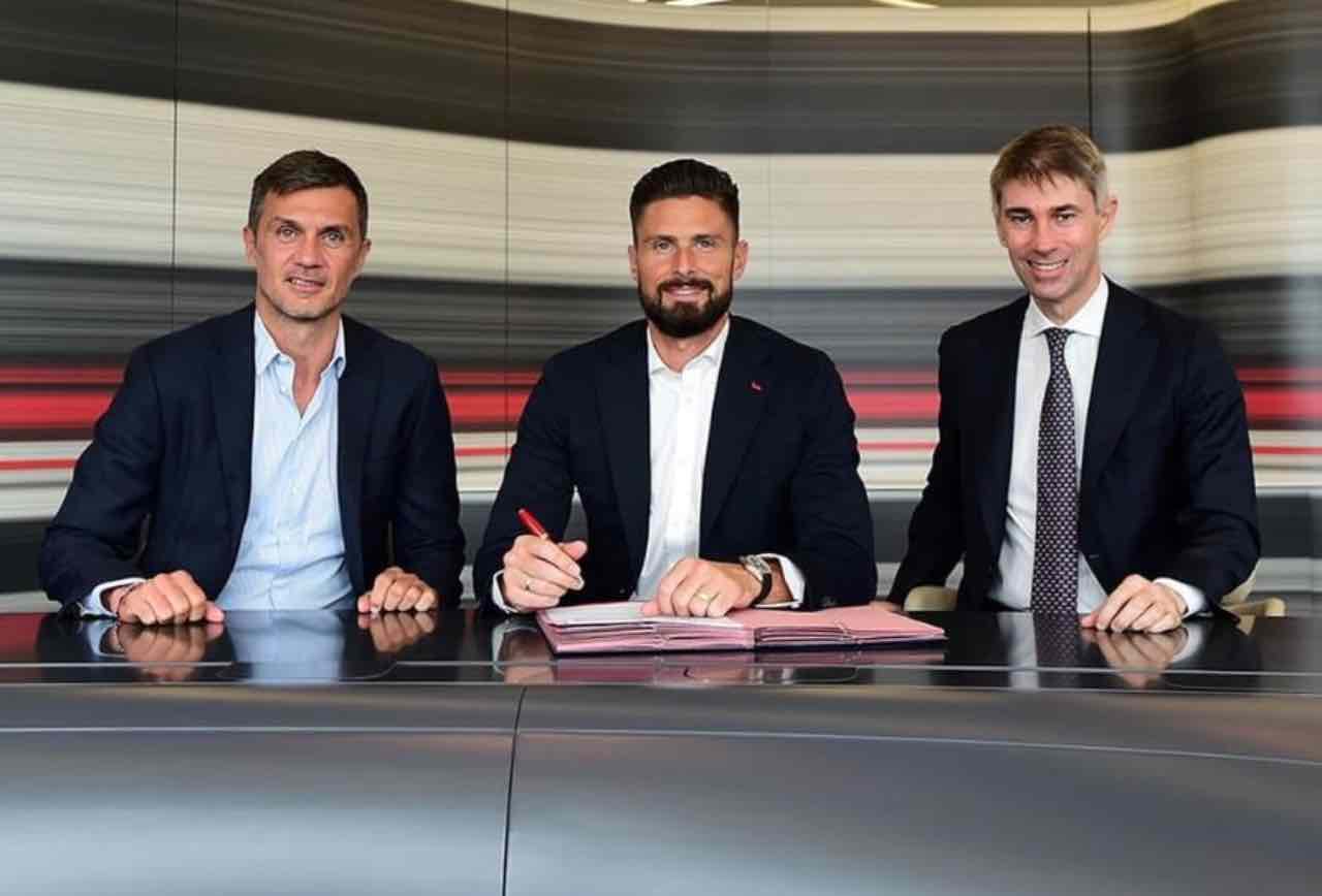 Giroud, Maldini e Massara