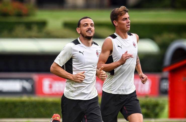 Florenzi a Milanello 