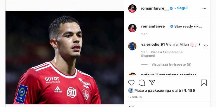 Post Instagram Romain Faivre