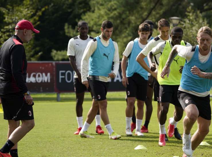 Allenamento Milanello 