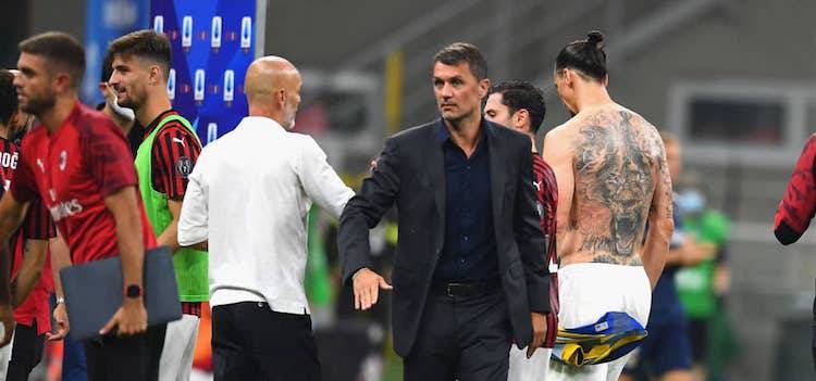 Paolo Maldini e Stefano Pioli