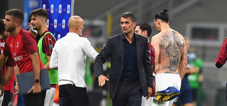 Paolo Maldini e Stefano Pioli 