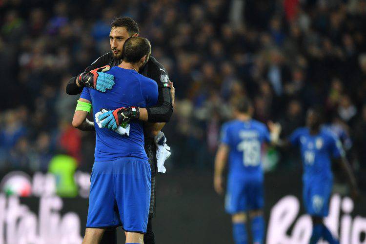 Donnarumma e Chiellini 