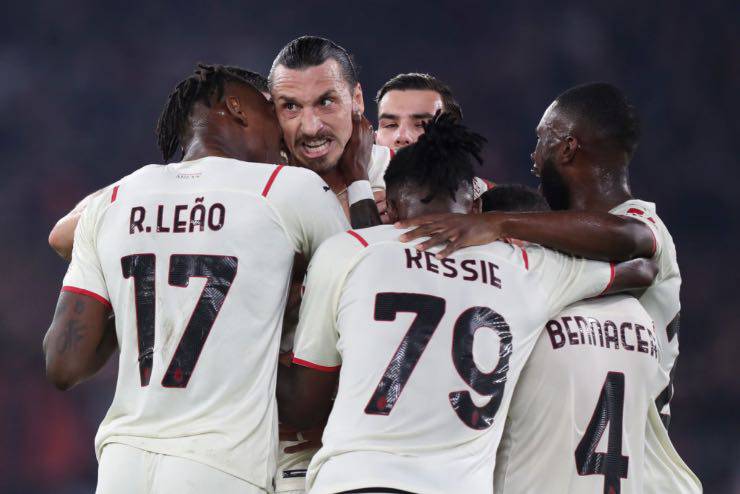 Gol di Ibrahimovic Roma-Milan
