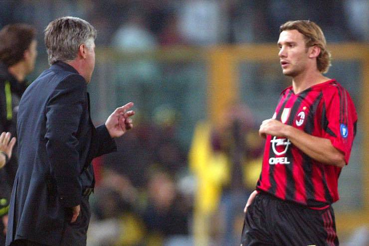 Ancelotti e Shevchenko