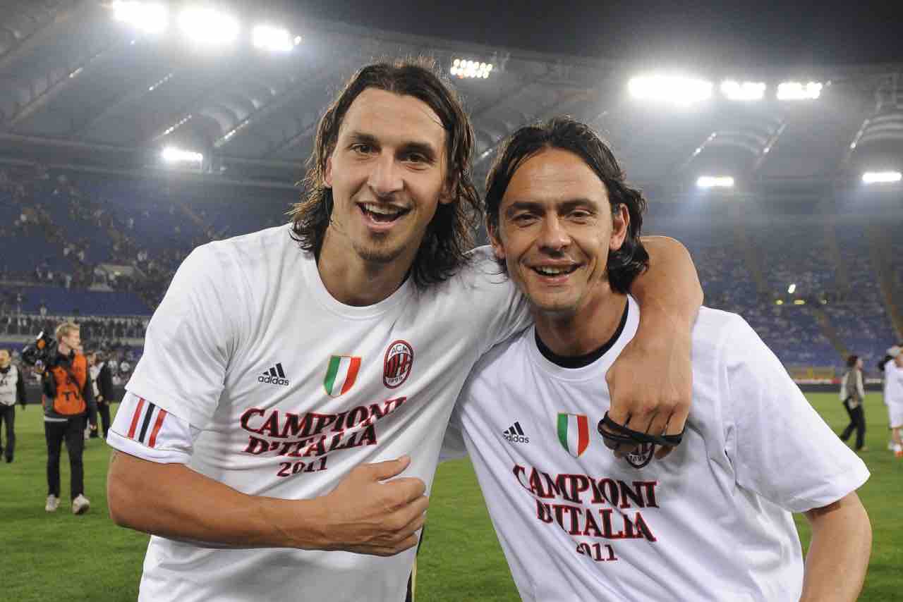 Zlatan Ibrahimovic e Filippo Inzaghi