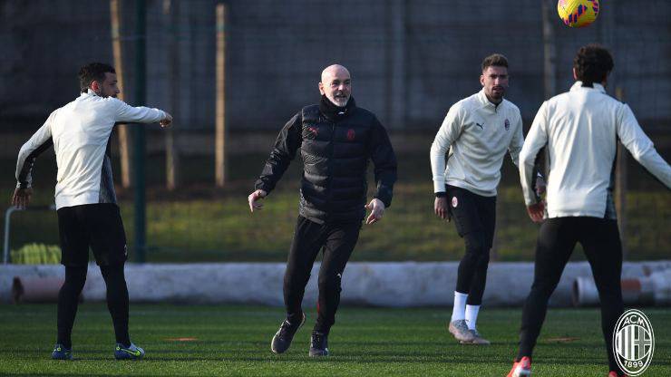 Pioli allenamento