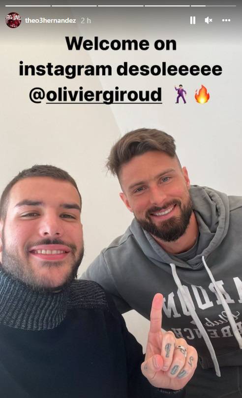 Giroud su Instagram