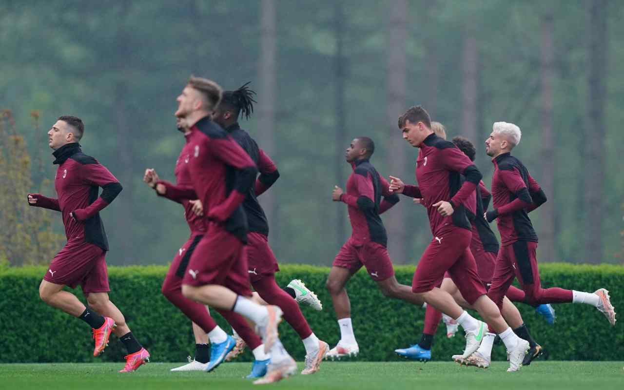 Milan in allenamento