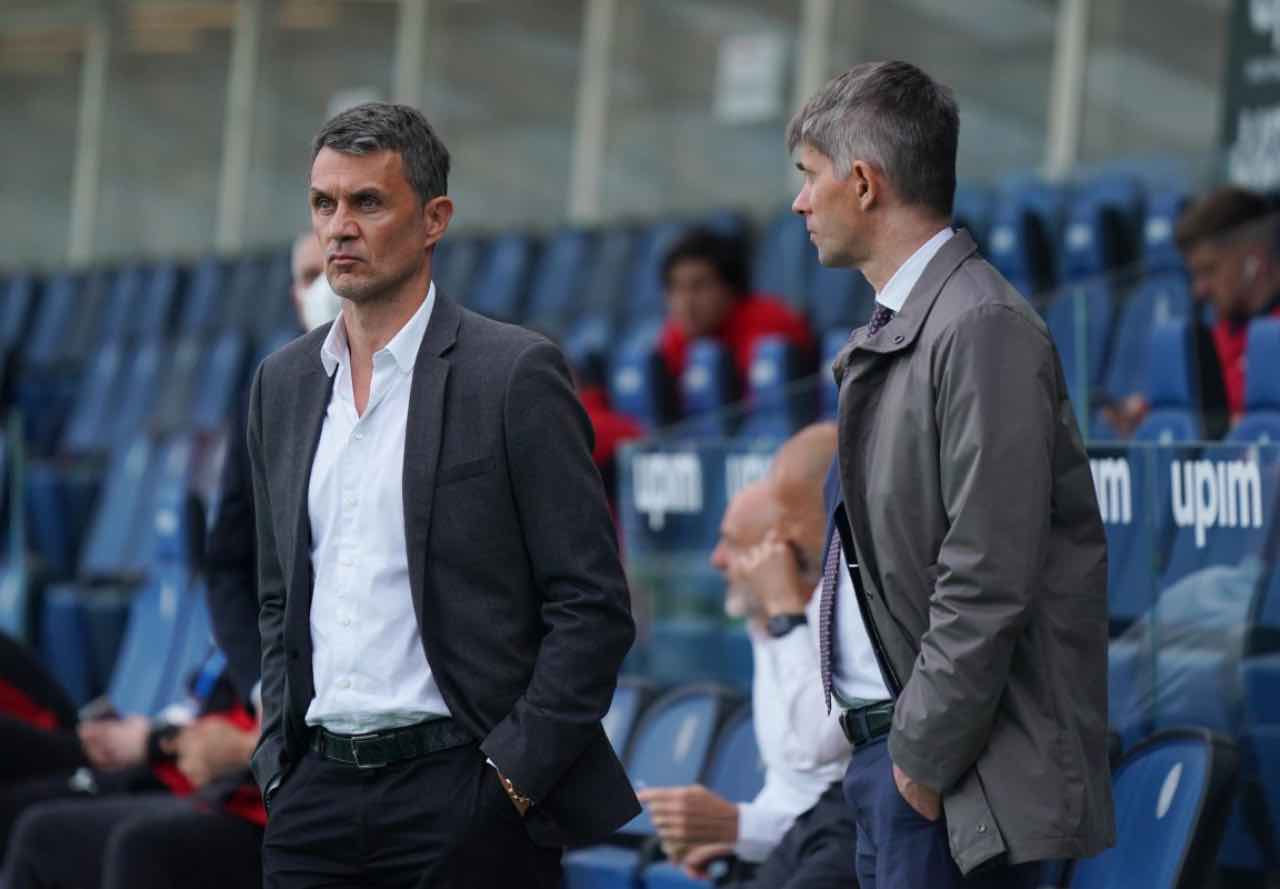 Paolo Maldini e Frederic Massara