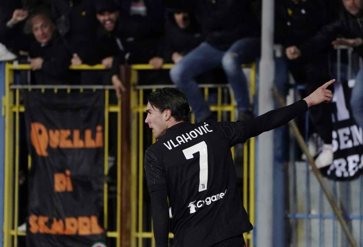 Dusan Vlahovic in Empoli-Juventus