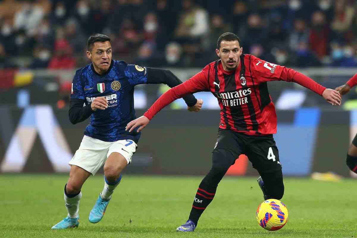 Bennacer in Milan-Inter di Coppa Italia