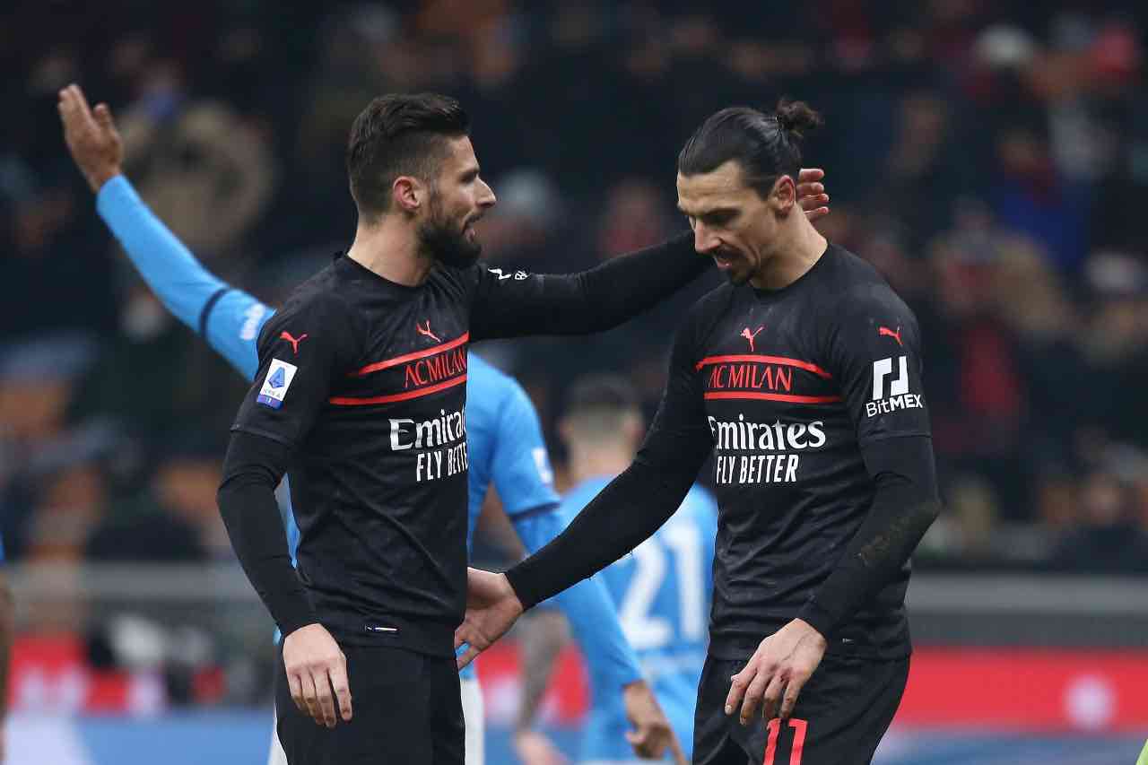 Giroud e Ibrahimovic