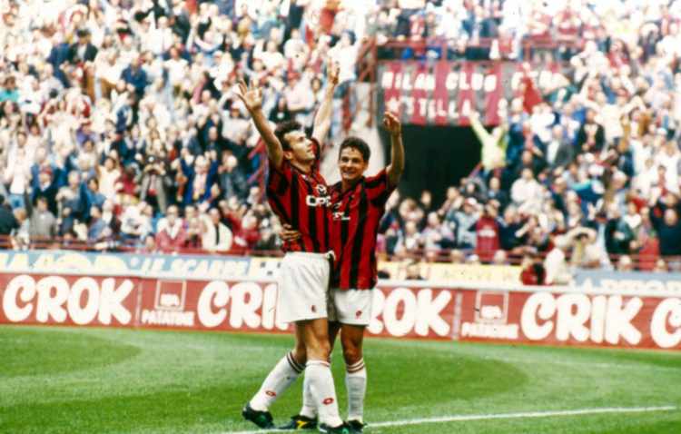 Savicevic e Baggio nella stagione 1995-1996