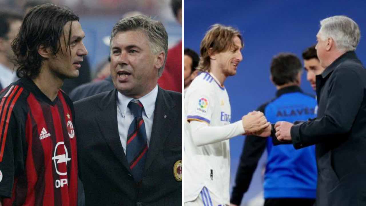 Maldini, Ancelotti e Modric