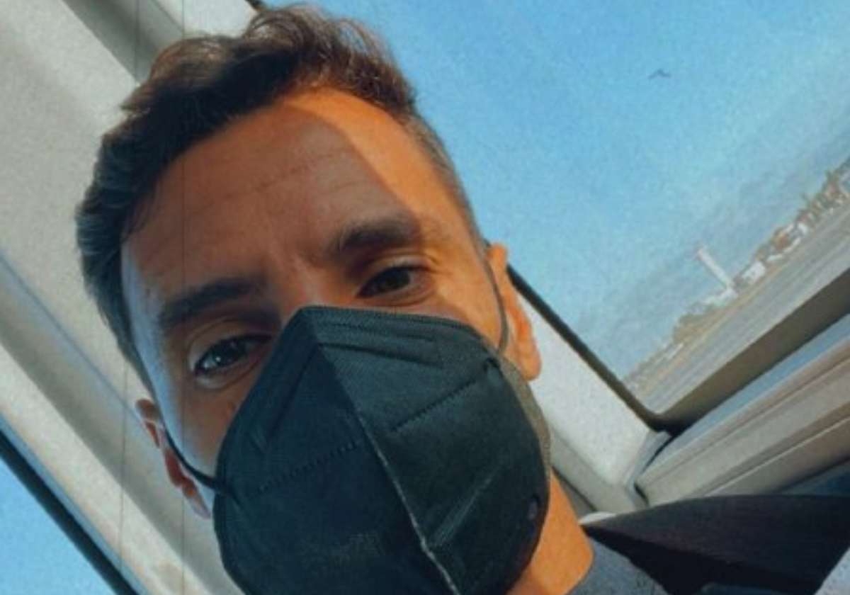 Eduardo Marinho, agente di Kalulu, in viaggio verso Milano (Instagram)