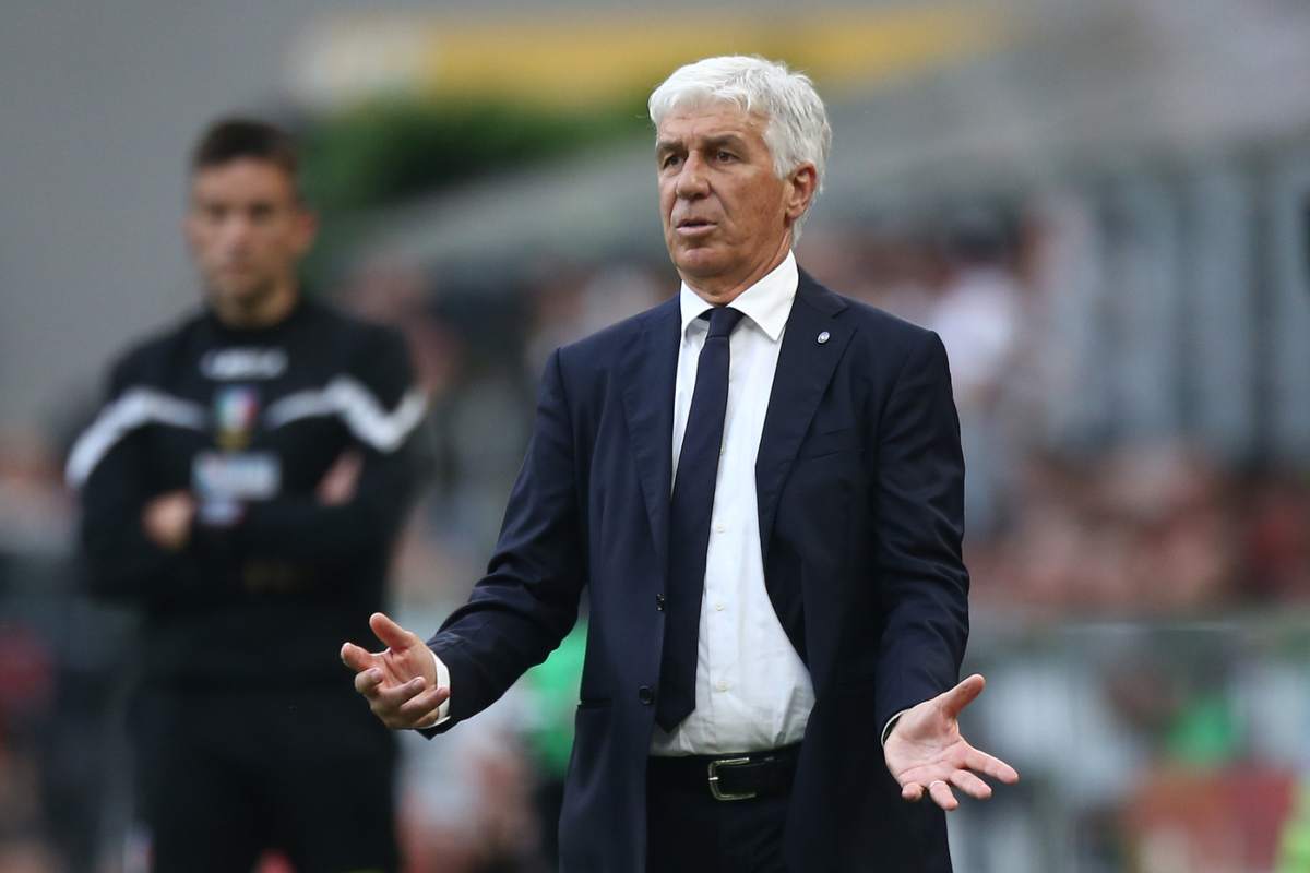 Gian Piero Gasperini in Milan-Atalanta