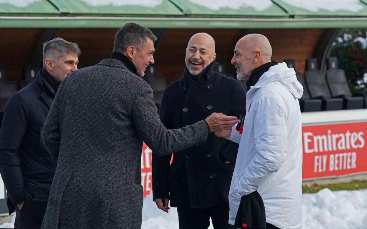 Dirigenza Milan e Pioli