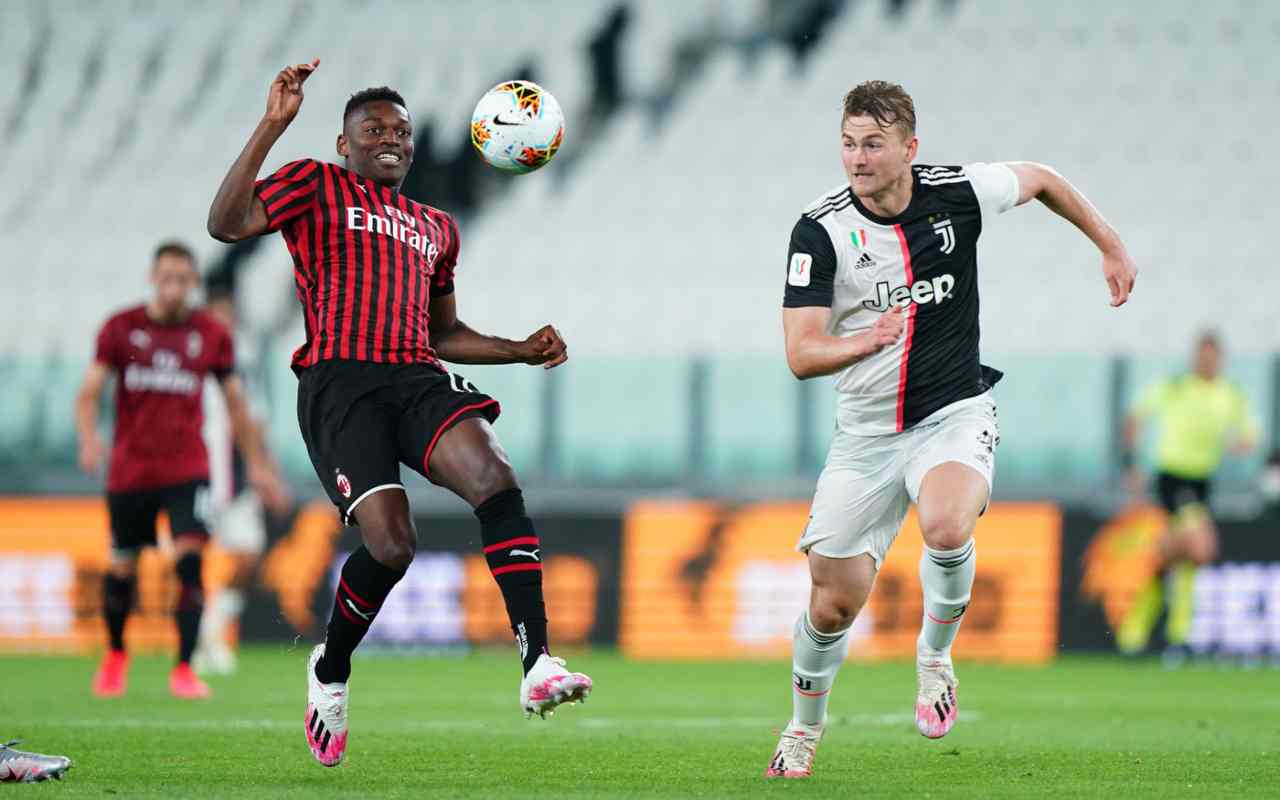 Leao e De Ligt in Juve-Milan 