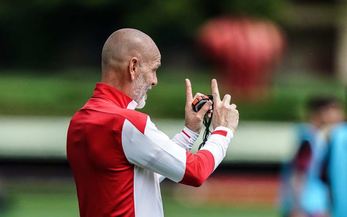 Stefano Pioli a Milanello