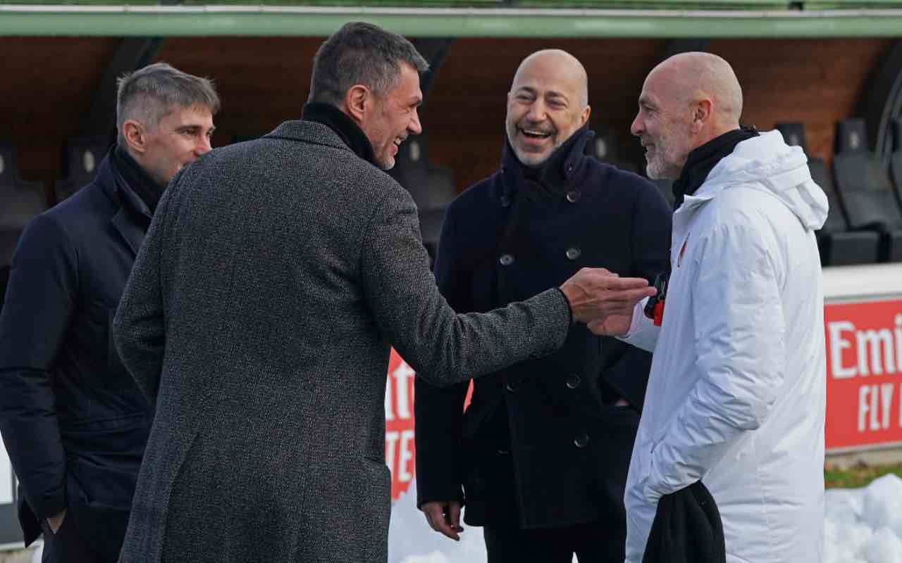 Dirigenza Milan e Pioli