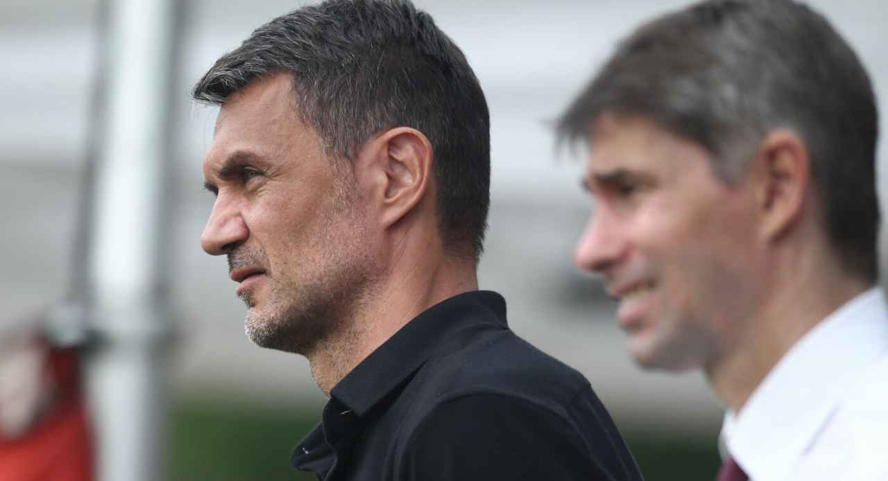 Paolo Maldini e Frederic Massara