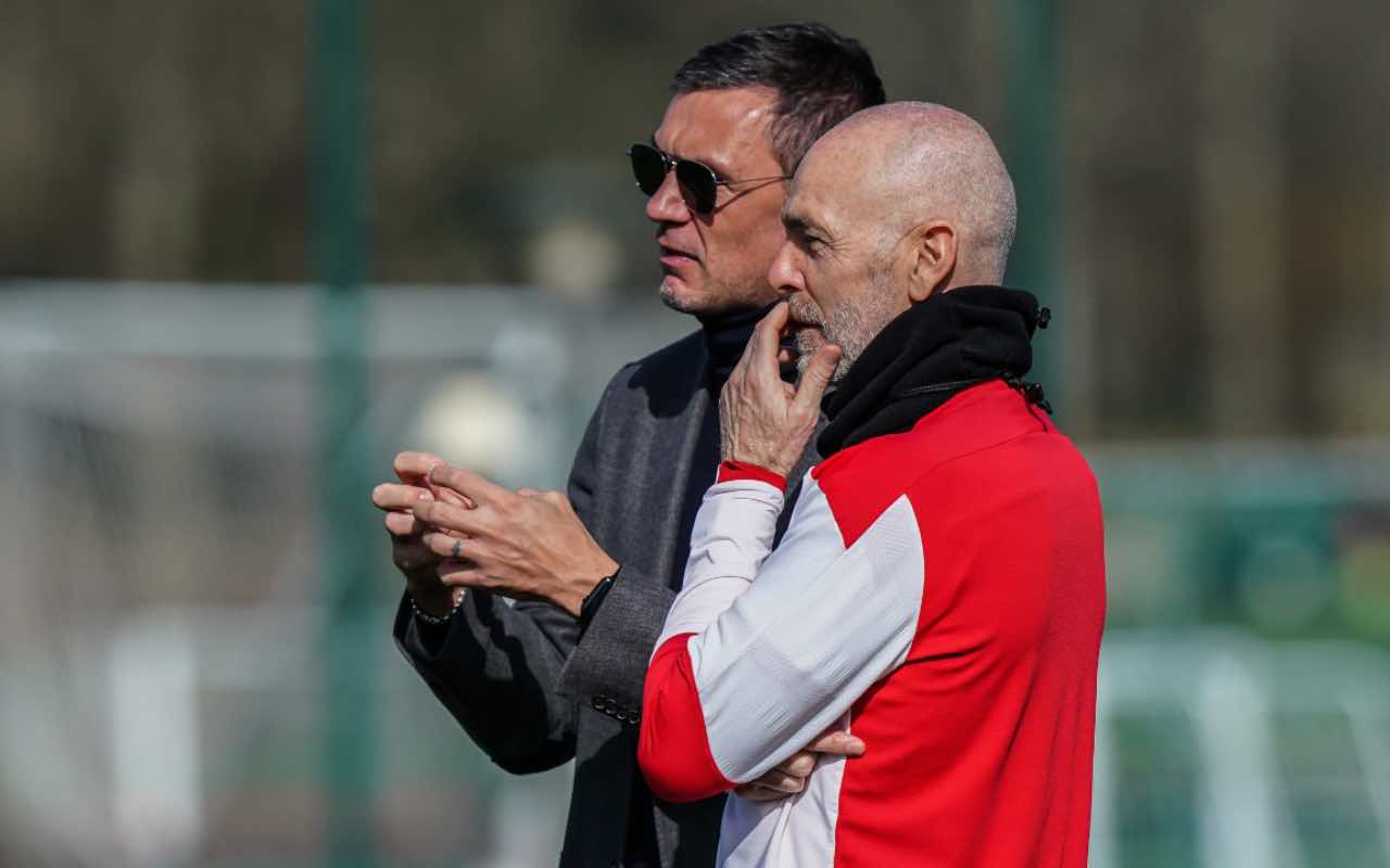 Pioli e Maldini a Milanello