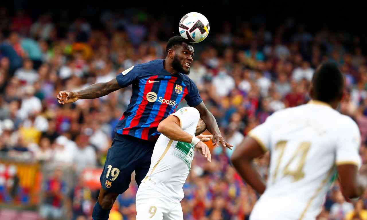 Frank Kessié, ex centrocampista del Milan in forza al Barcellona