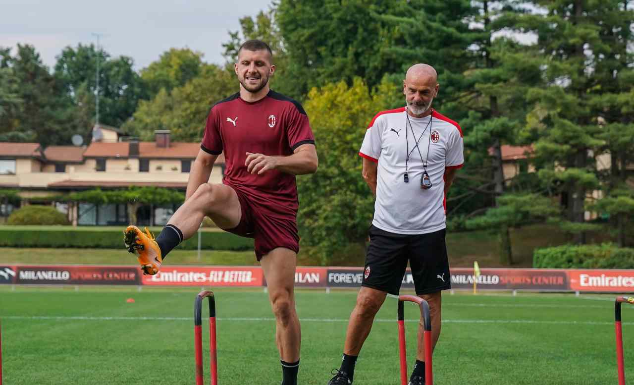 Pioli e Rebic
