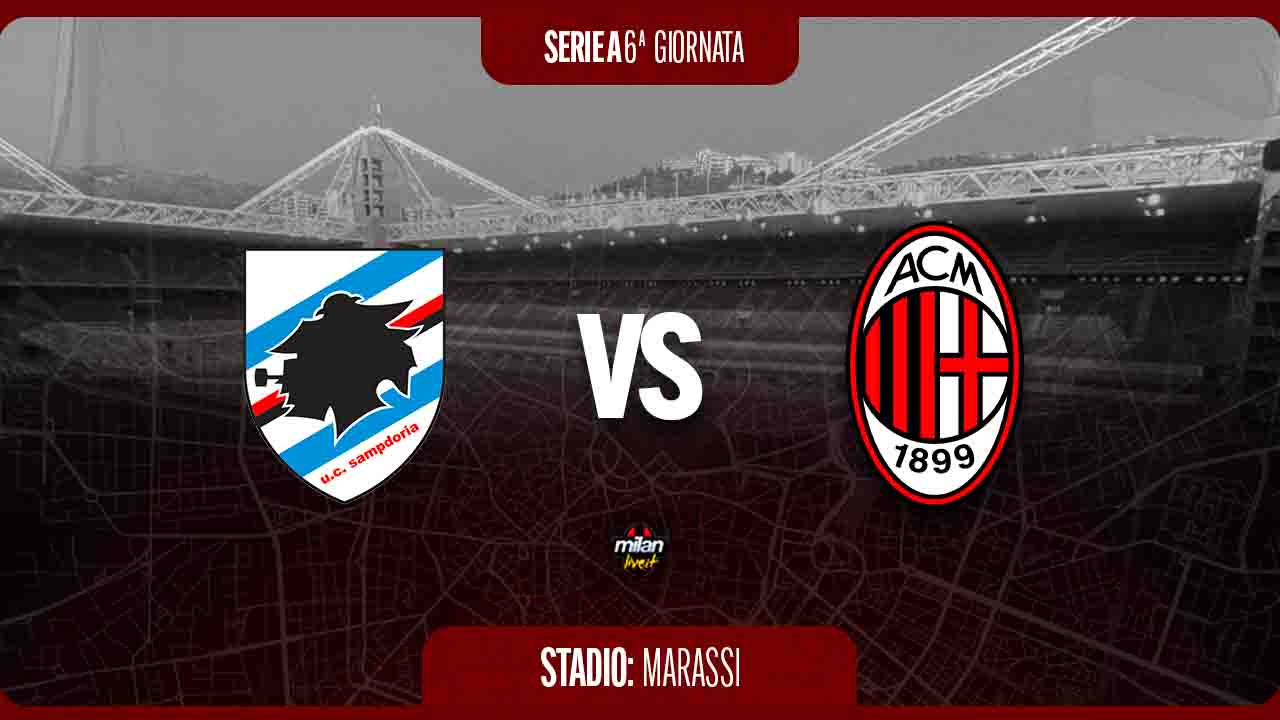 Sampdoria Milan diretta