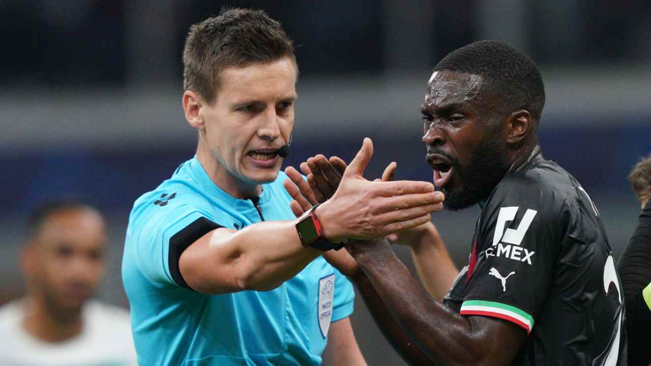 Tomori arbitro siebert milan chelsea