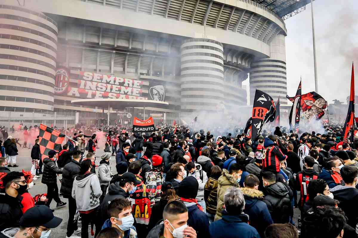 curva sud corteo