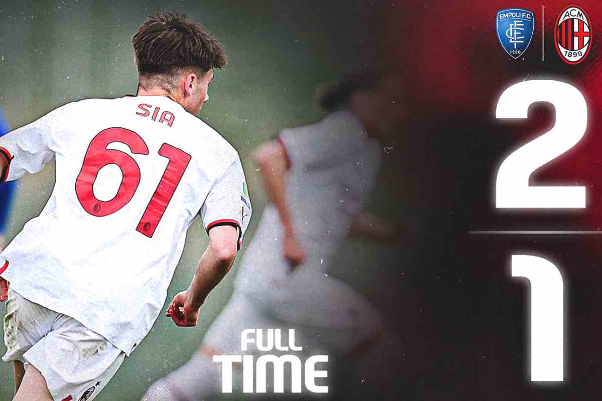 Sconfitta Milan Primavera