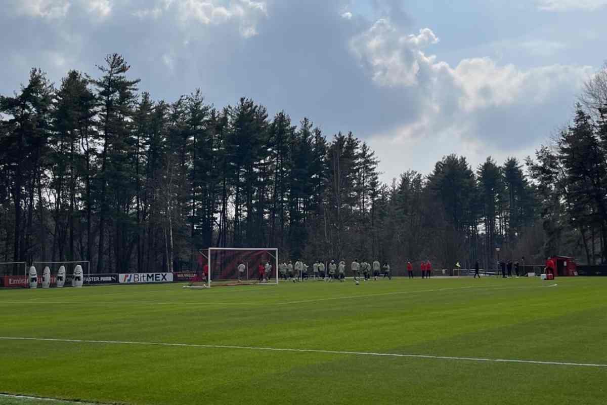 Allenamento Milan Tottenham Giroud Diaz