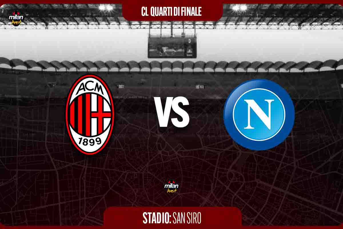 Champions Milan Napoli diretta live cronaca risultato tempo reale