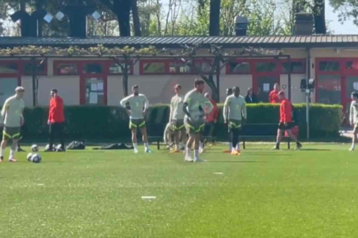 allenamento Milanello