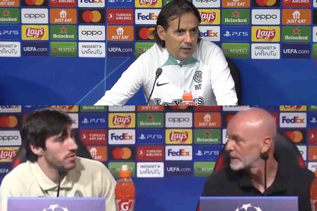 Inzaghi Pioli Tonali arbitro Inter Milan