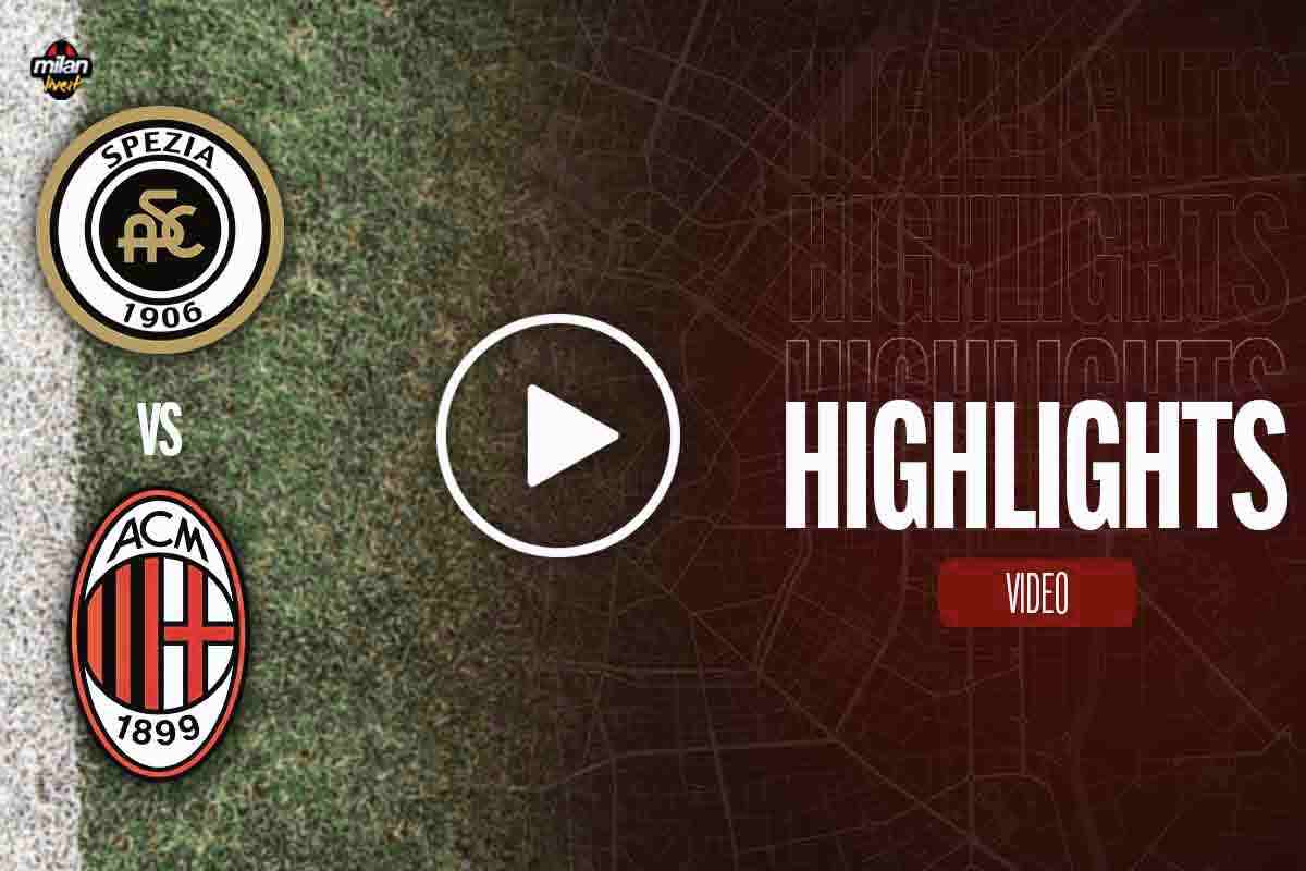 Spezia-Milan, gli highlights del match