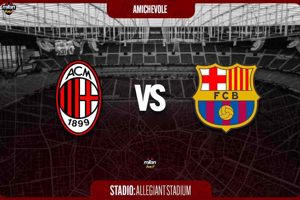 AC Milan Barcellona : diretta live, risultato in tempo reale