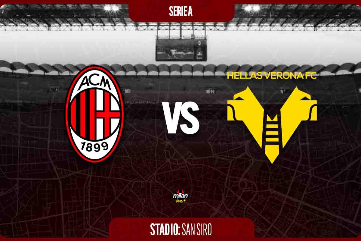 Milan-Hellas Verona in diretta: cronaca live e risultato in tempo reale
