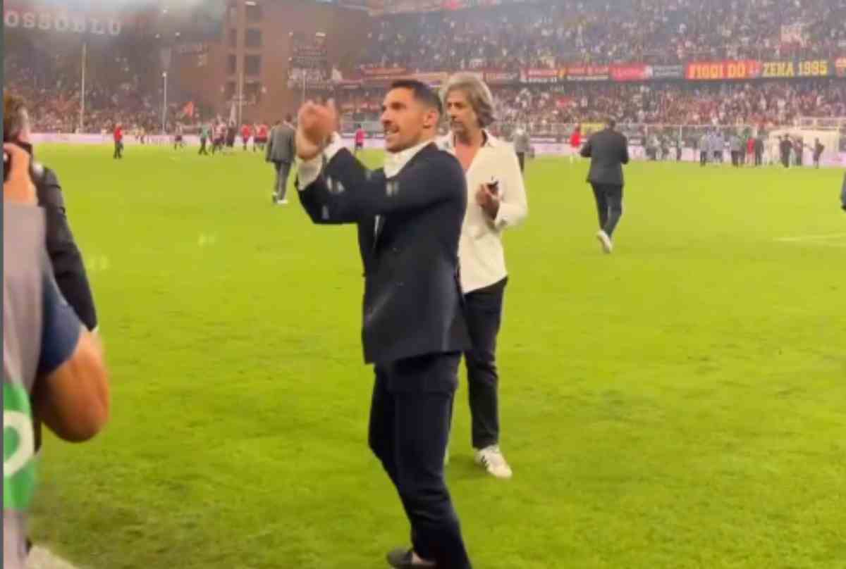 Genoa-Milan, Furlani e Moncada sotto la curva