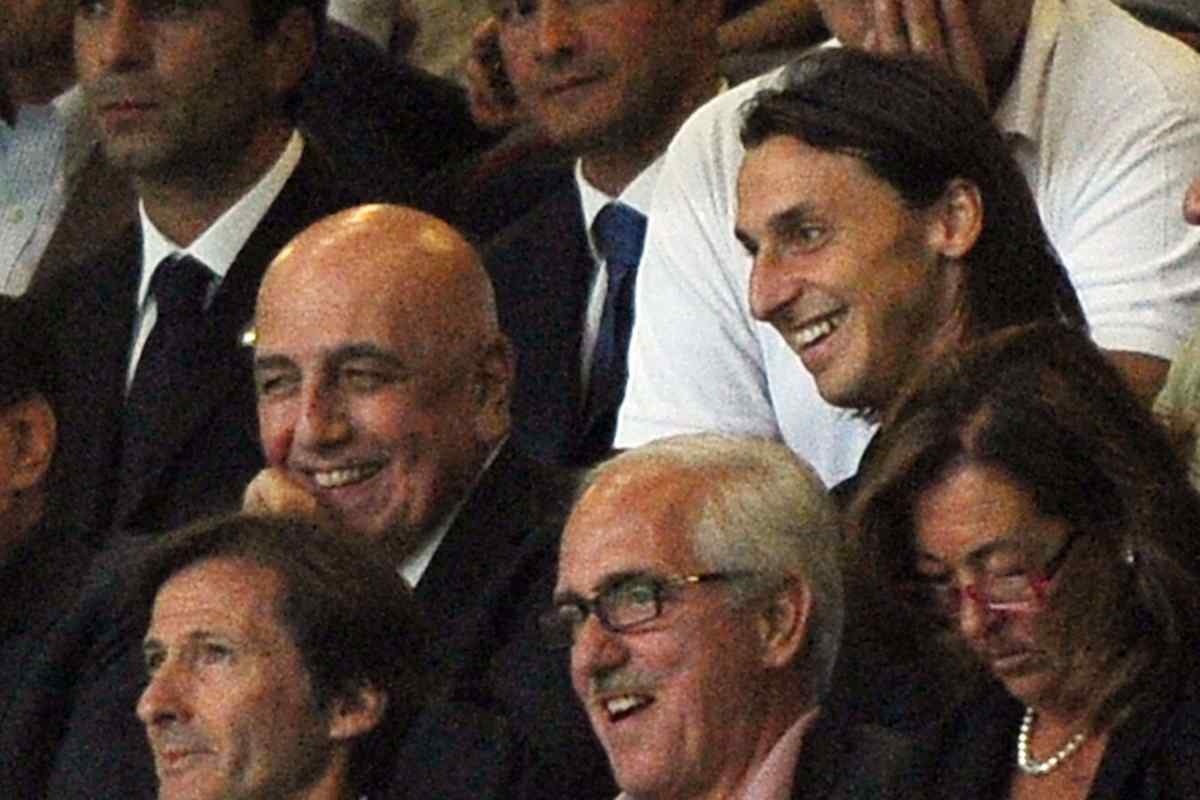 Ibrahimovic in tribuna ritrova Galliani