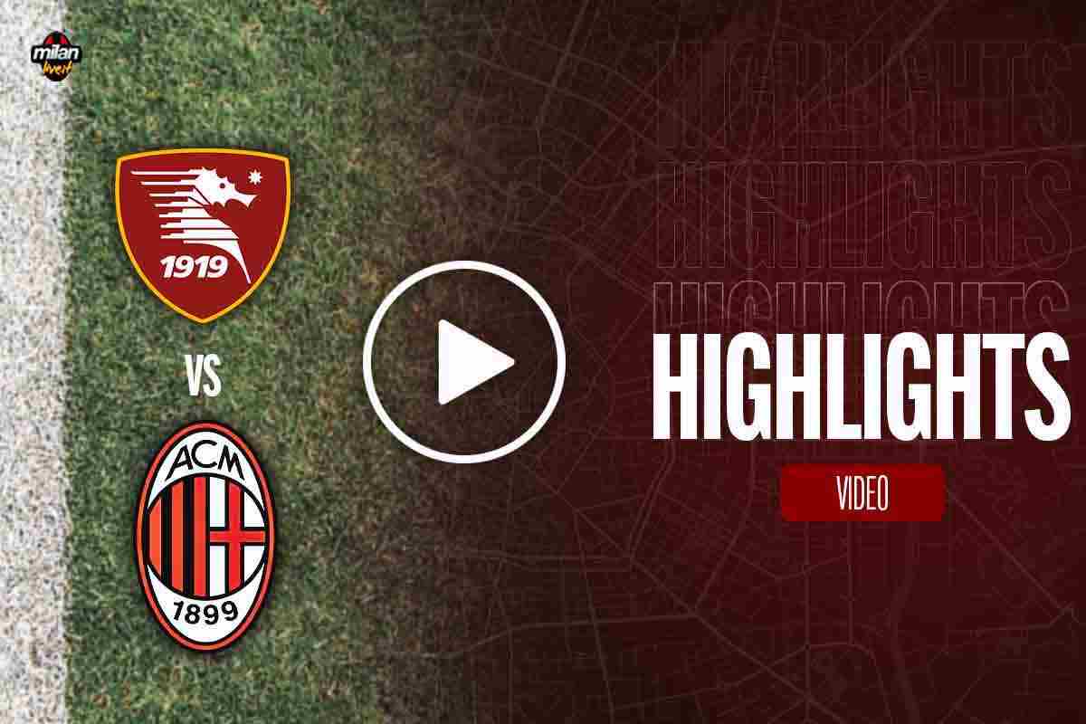Salernitana-Milan video highlights