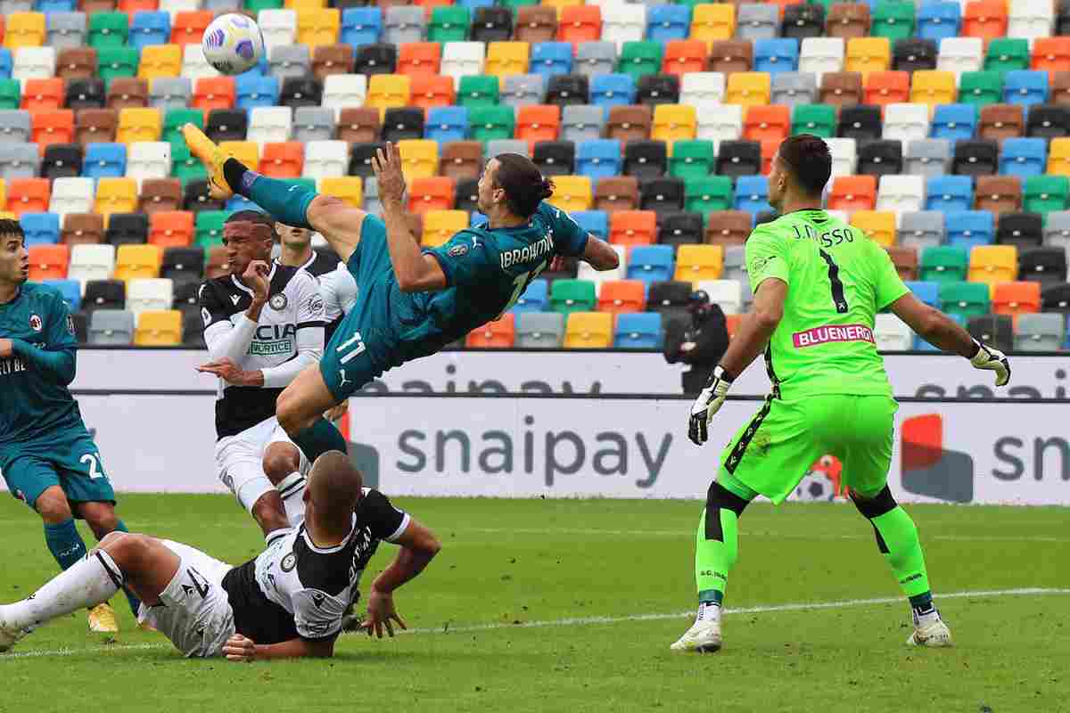 Milan Udinese gol video Ibrahimovic Suso Romagnoli 