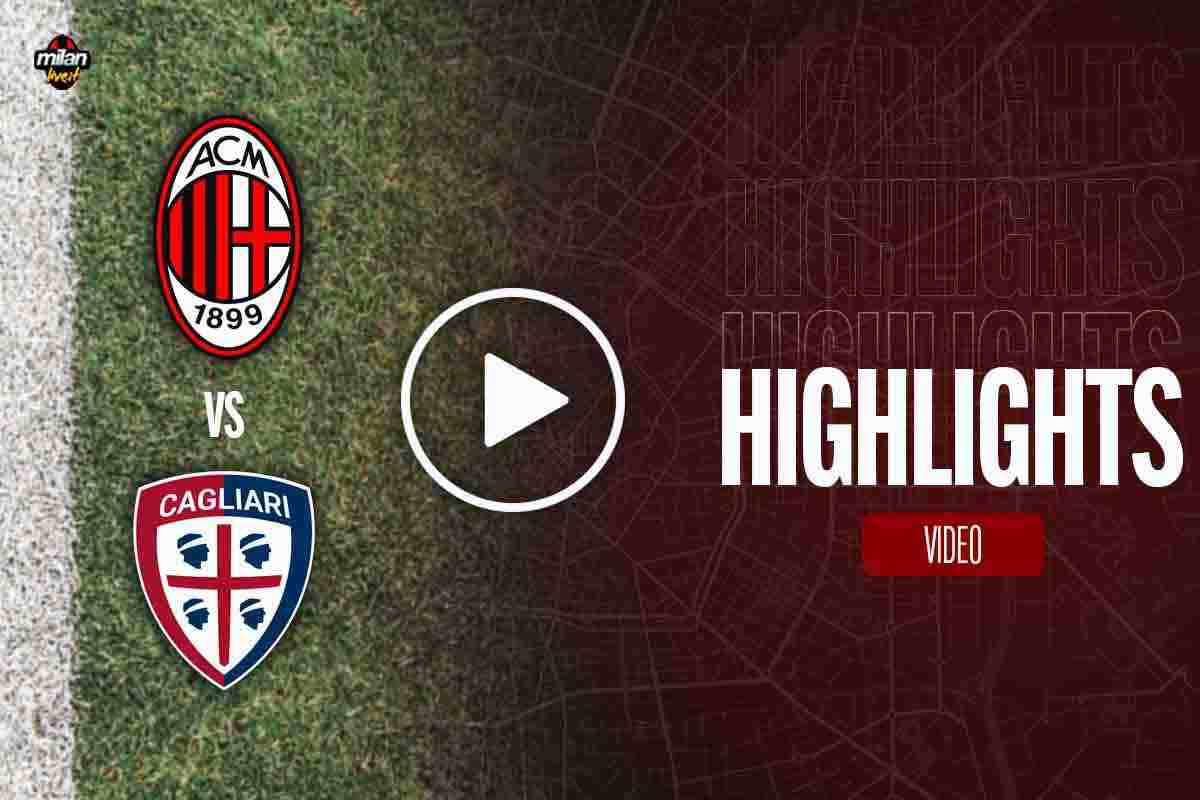 Milan Cagliari highlights Coppa Italia