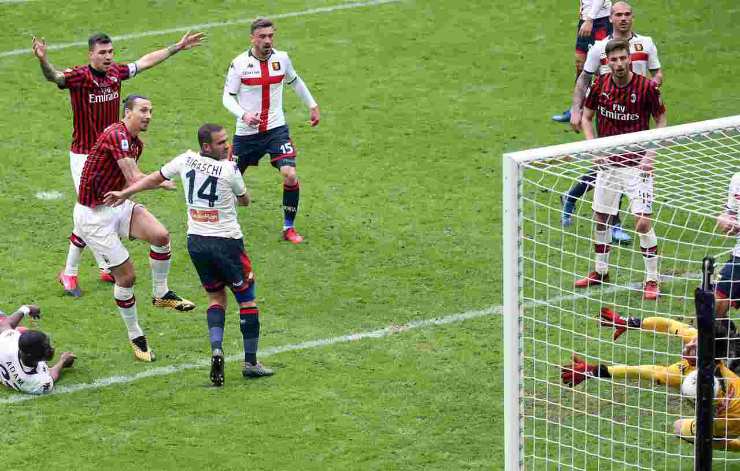 Milan Genoa partita 2020 pre lockdown