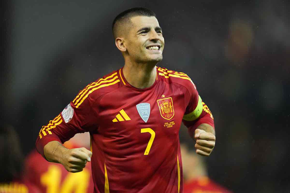 Morata con la maglia della Spagna