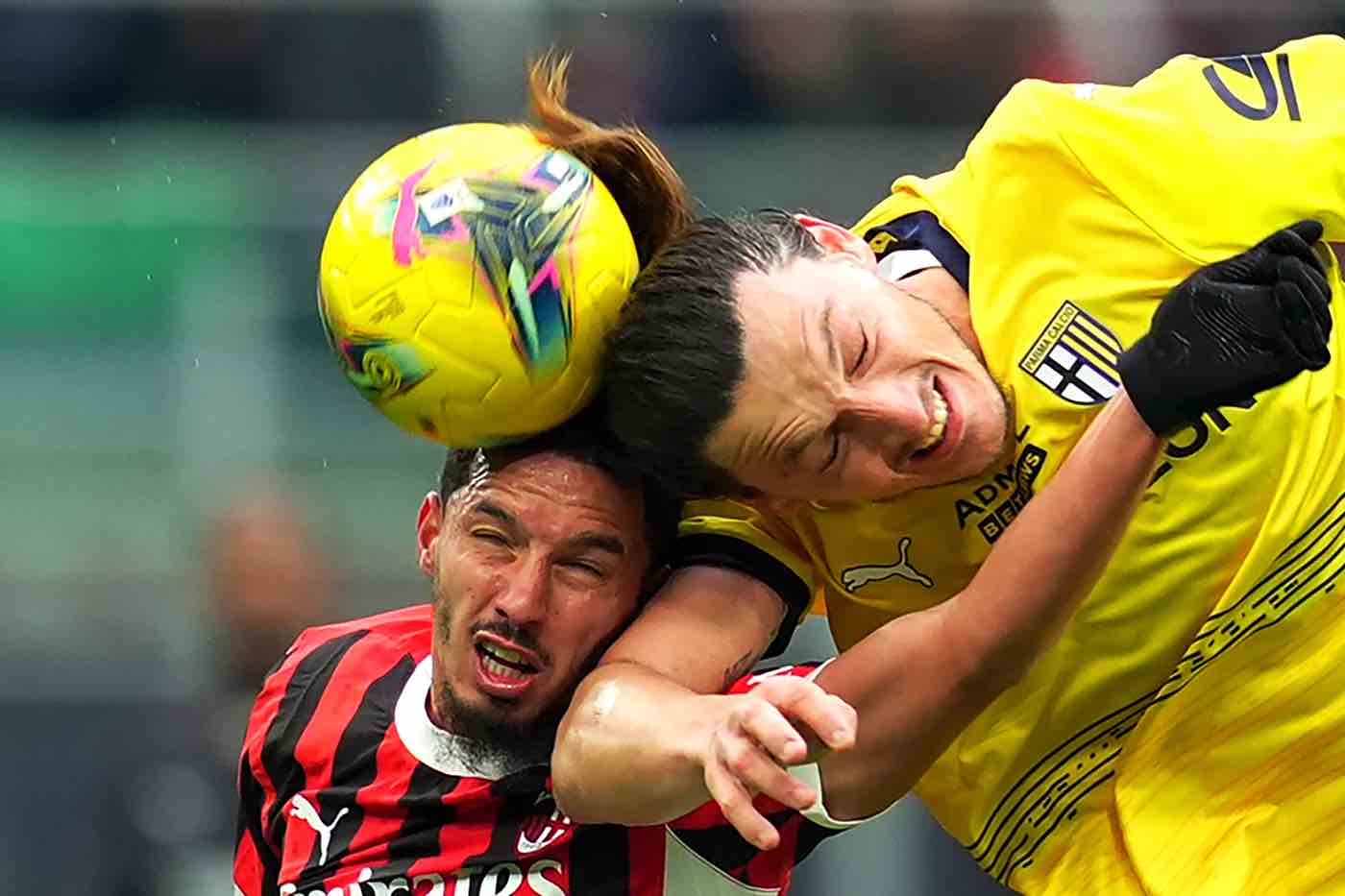 Bennacer a contrasto con Milan Djuric