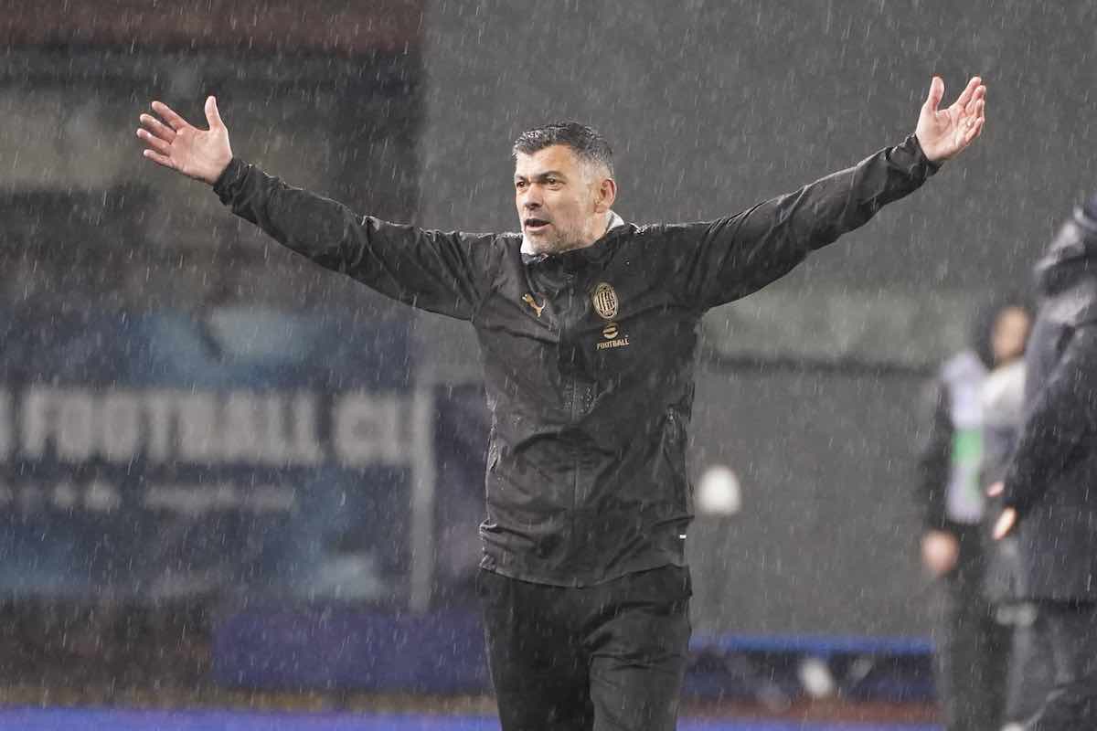 Conceicao sotto la pioggia battente di Empoli